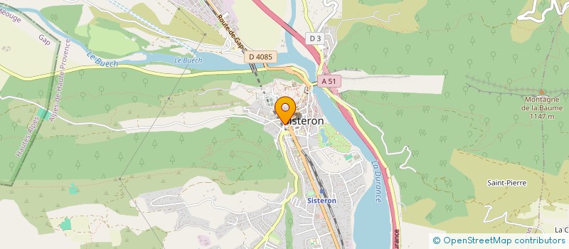 localisation de l'entreprise FC LE PROVENCE à SISTERON