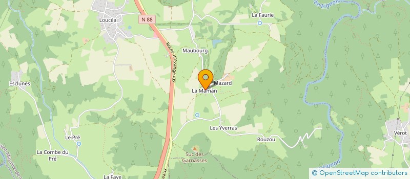 localisation de l'entreprise FC LEVAGE  SAINT-MAURICE-DE-LIGNON