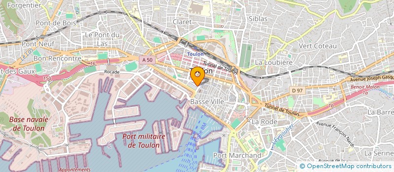 localisation de l'entreprise FC LICES  TOULON