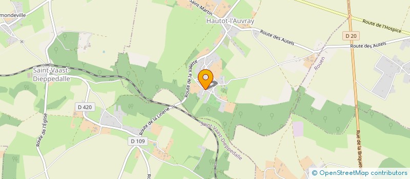 localisation de l'entreprise FC MACONNERIE  HAUTOT-L'AUVRAY