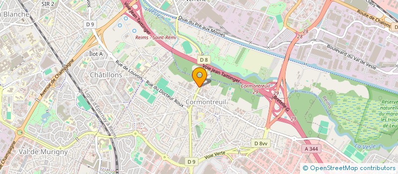 localisation de l'entreprise FC MARQUES  CORMONTREUIL