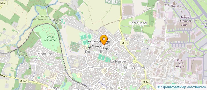 localisation de l'entreprise FC MONDE à COLOMIERS