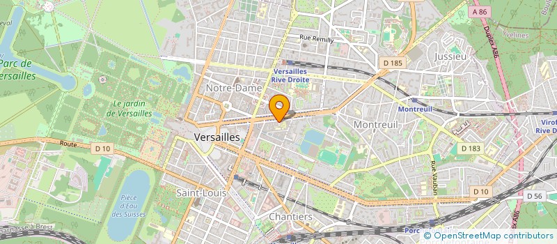 localisation de l'entreprise FC MONIN à VERSAILLES
