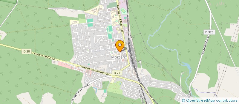 localisation de l'entreprise FC MORCENX - ARENGOSSE à MORCENX-LA-NOUVELLE