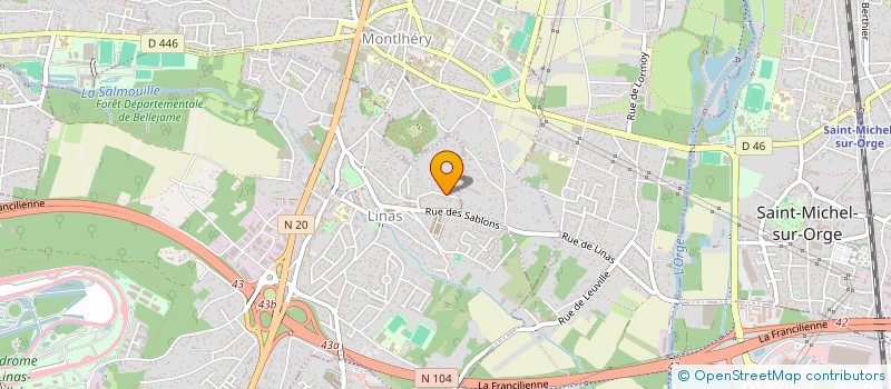 localisation de l'entreprise FC MOTORS à LINAS