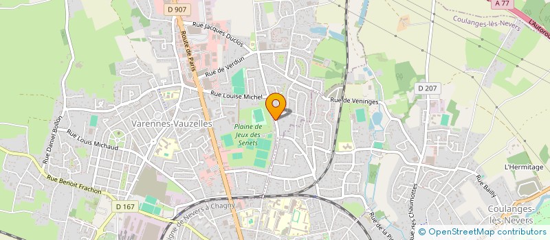 localisation de l'entreprise FC NEVERS 58 à VARENNES-VAUZELLES