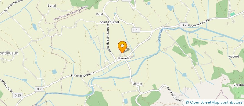 localisation de l'entreprise FC PAYSAGE  LENDOU-EN-QUERCY