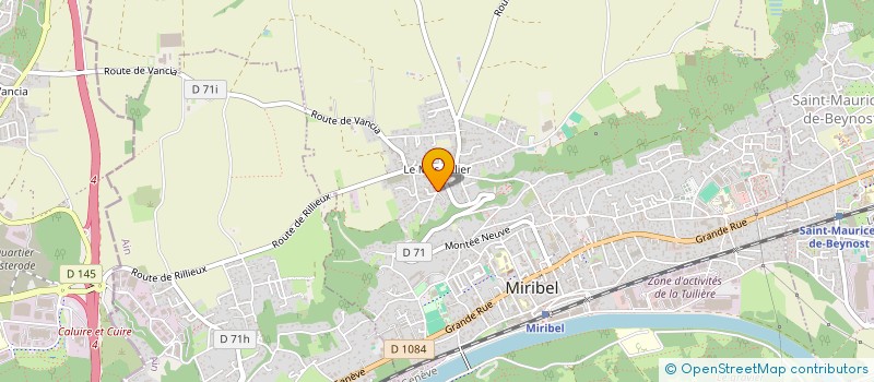 localisation de l'entreprise FC PINTO à MIRIBEL