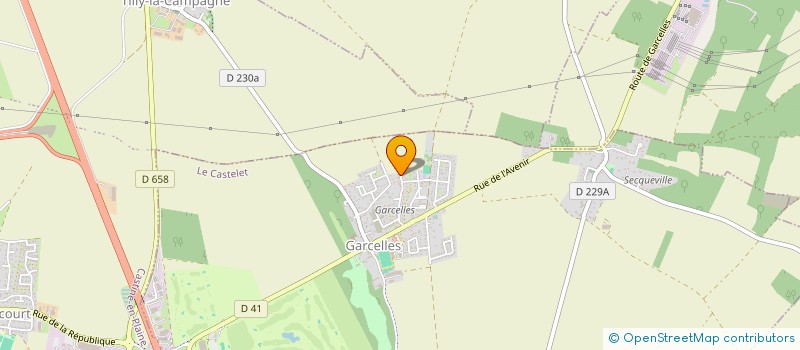 localisation de l'entreprise FC PISCINES NORMANDIE  LE CASTELET