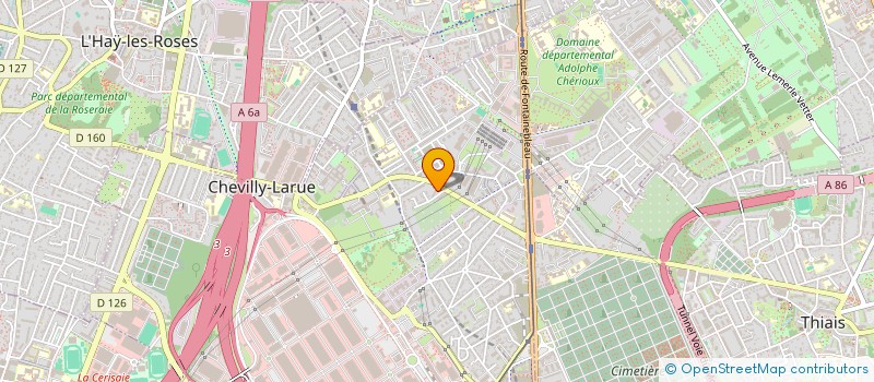 localisation de l'entreprise FC PISTE ORLY  CHEVILLY-LARUE