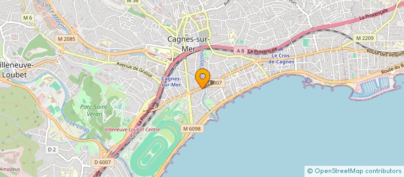 localisation de l'entreprise FC PIZZA à CAGNES-SUR-MER