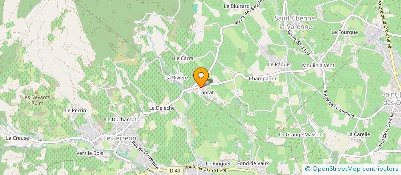 localisation de l'entreprise FC PLOMBERIE  SAINT-ETIENNE-LA-VARENNE