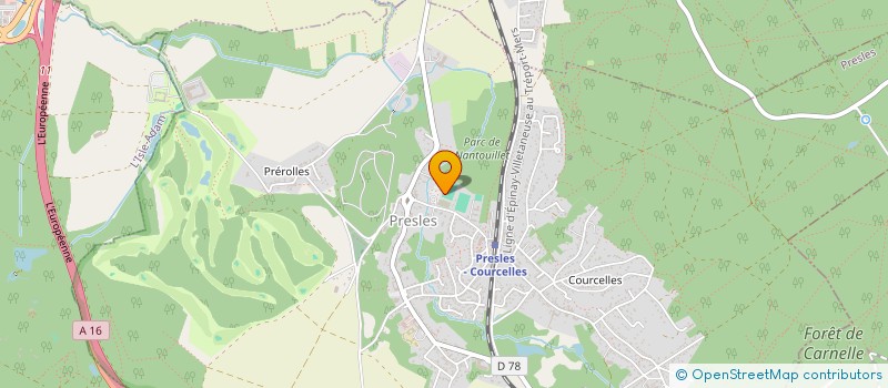 localisation de l'entreprise FC PRESLES à PRESLES