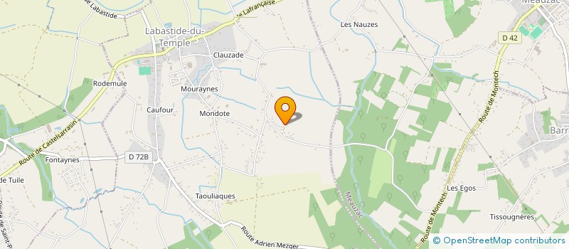 localisation de l'entreprise FC PRESTATION 82  LABASTIDE-DU-TEMPLE