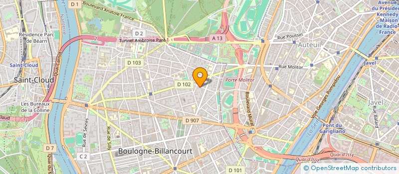 localisation de l'entreprise FC PROD à BOULOGNE-BILLANCOURT