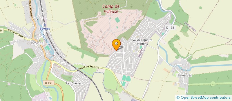 localisation de l'entreprise FC RENOVATION ET PEINTURE  BEYNES