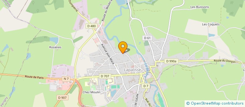 localisation de l'entreprise FC RENOVE à LAPALISSE
