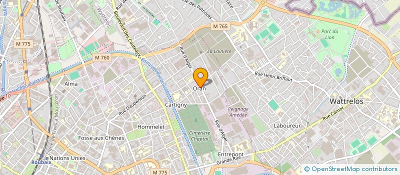 localisation de l'entreprise FC SC IMMOBILIER  RONCHIN