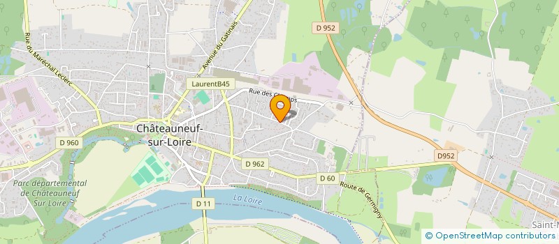 localisation de l'entreprise FC TAXI  CHATEAUNEUF-SUR-LOIRE