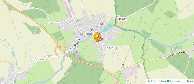 localisation de l'entreprise FC VOLTZ DELLINGER à DRULINGEN
