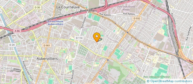 localisation de l'entreprise FC VTC ET TAXI  AUBERVILLIERS