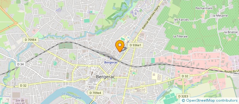 localisation de l'entreprise FC2M à BERGERAC