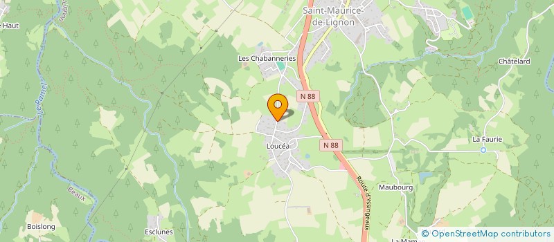 localisation de l'entreprise FC2M (FORMATION CONSEIL 2 MOULIN)  SAINT-MAURICE-DE-LIGNON