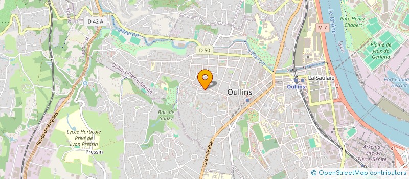 localisation de l'entreprise FC4AJ  OULLINS-PIERRE-BENITE