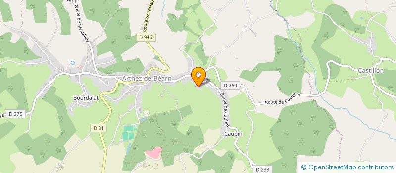 localisation de l'entreprise FCA  ARTHEZ-DE-BEARN