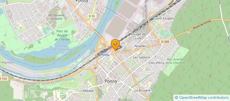 localisation de l'entreprise FCA FRANCE à POISSY