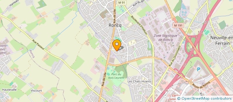 localisation de l'entreprise FCA IMMO à RONCQ