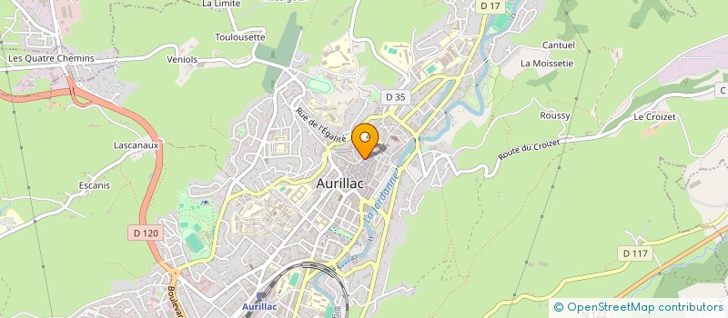 localisation de l'entreprise FCAA à AURILLAC