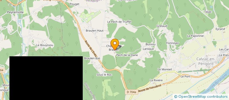 localisation de l'entreprise FCAE CHAUD CONCEPTION à CALVIAC-EN-PERIGORD