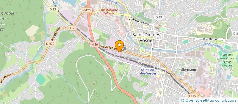 localisation de l'entreprise FCAS  SAINT-DIE-DES-VOSGES