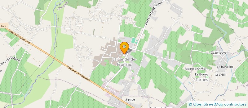 localisation de l'entreprise FCAT LES ETOILES  LA LANDE-DE-FRONSAC