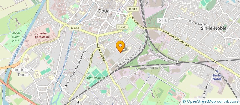 localisation de l'entreprise FCB à DOUAI