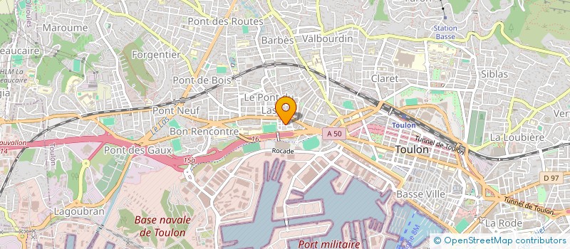 localisation de l'entreprise FCB  TOULON