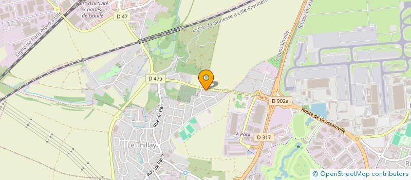 localisation de l'entreprise FCB  LE THILLAY