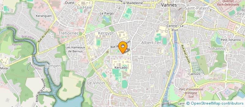 localisation de l'entreprise FCB AUTO à VANNES