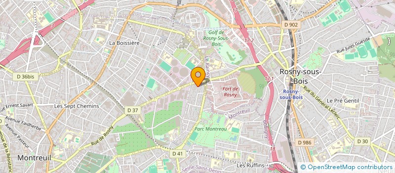 localisation de l'entreprise FCB BATIMENT à MONTREUIL