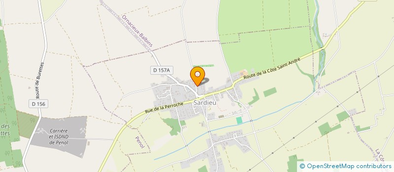 localisation de l'entreprise FCB FRANCE  SARDIEU