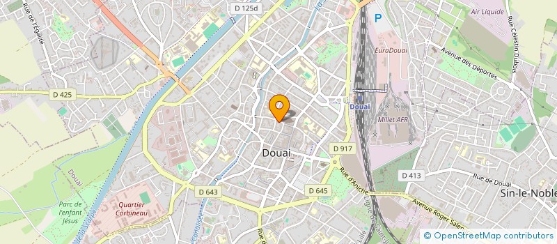 localisation de l'entreprise FCB HOLDING à DOUAI