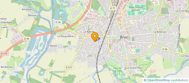 localisation de l'entreprise FCB IMMO  BRUZ