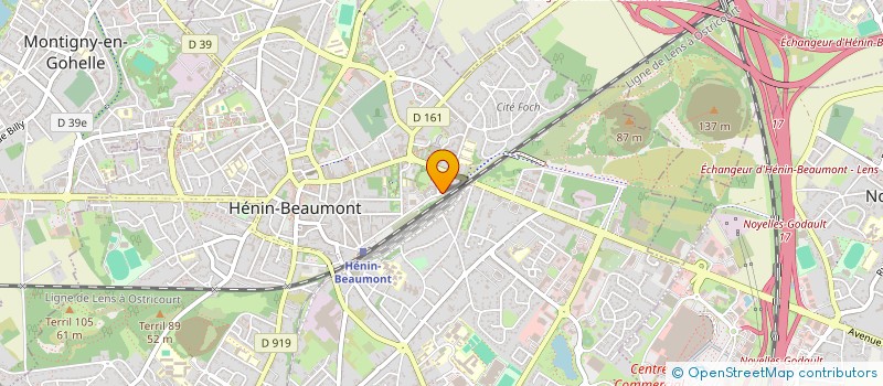 localisation de l'entreprise FCB IMMOBILIER à HENIN-BEAUMONT