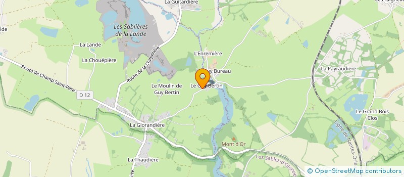 localisation de l'entreprise FCB PROMOTION  LA BOISSIERE-DES-LANDES