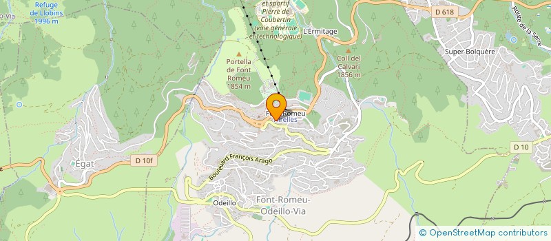 localisation de l'entreprise FCBJ  FONT-ROMEU-ODEILLO-VIA