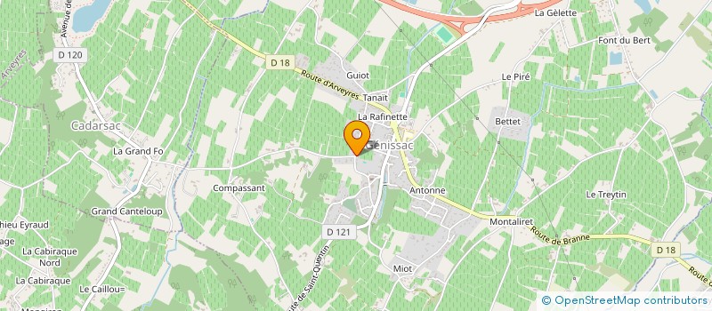 localisation de l'entreprise FCC  LUGAIGNAC