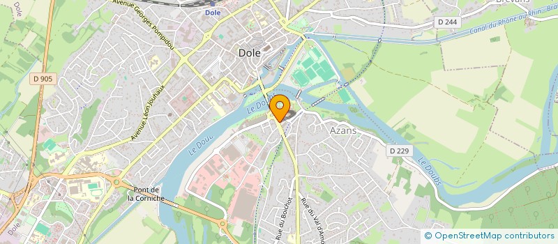 localisation de l'entreprise FCC ENTREPRISES à DOLE