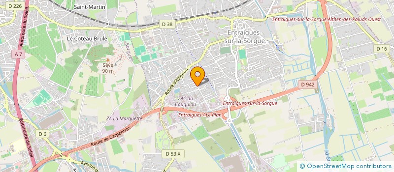 localisation de l'entreprise FCC FRANCE CALL CENTER  ENTRAIGUES-SUR-LA-SORGUE