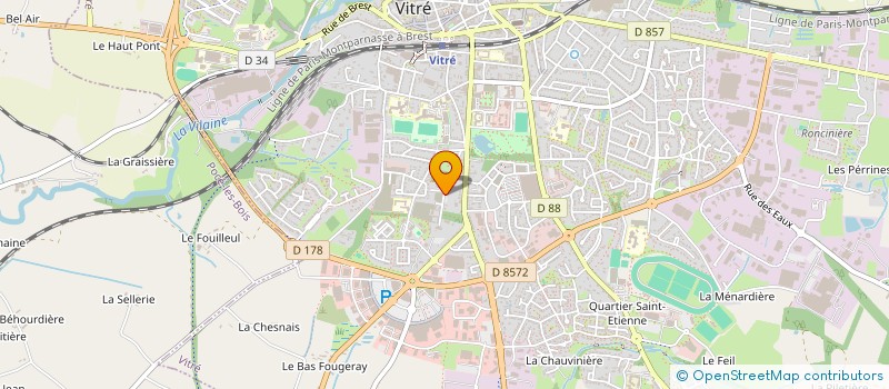 localisation de l'entreprise FCC-OUEST  VITRE